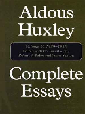 cover image of Complete Essays